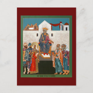 Saint Catherine Confounds the Philosophers Postcard