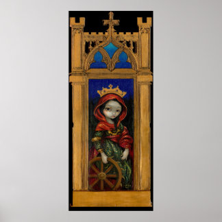 Saint Catherine icon gothic Art Print