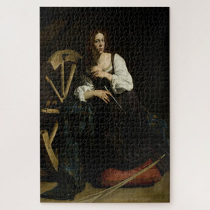 Saint Catherine of Alexandria (1597) by Caravaggio Jigsaw Puzzle