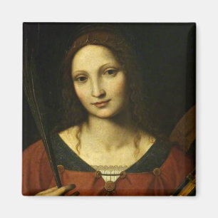 Saint Catherine of Alexandria (Bernardino Luini) Magnet