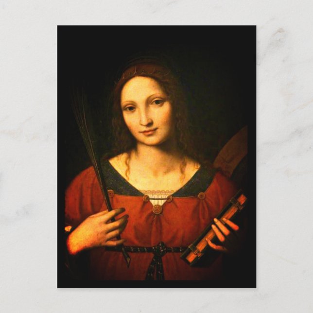 Saint Catherine of Alexandria (Bernardino Luini) Postcard (Front)