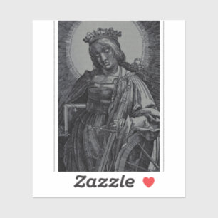 Saint Catherine of Alexandria by Lucas van Leyden Sticker