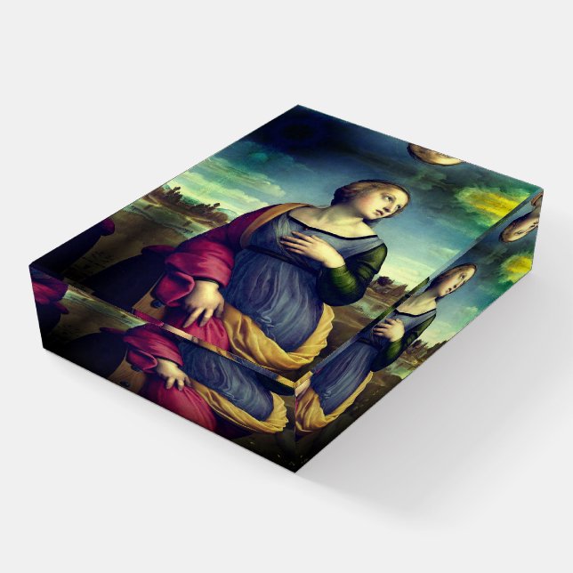 Saint Catherine of Alexandria by Raphael Paperweight (Angled)