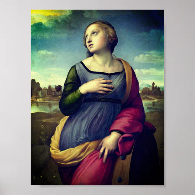 Saint Catherine of Alexandria by Raphael Poster | Zazzle