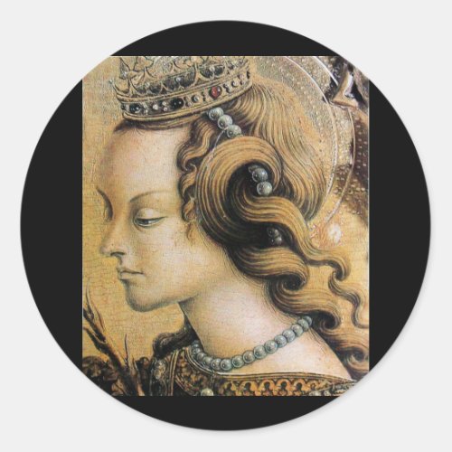 Saint Catherine of Alexandria Classic Round Sticker