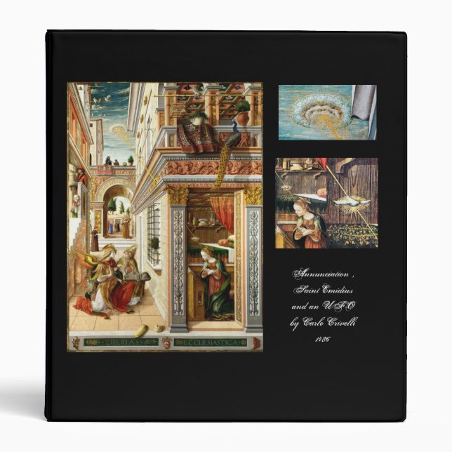 Saint Catherine of Alexandria Monogram 3 Ring Binder (Front)