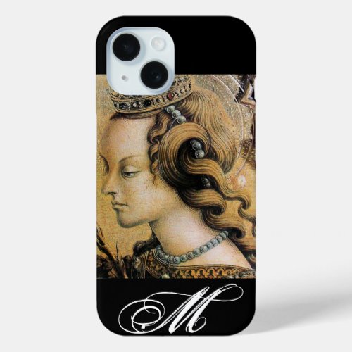 Saint Catherine of Alexandria Monogram iPhone 15 Case