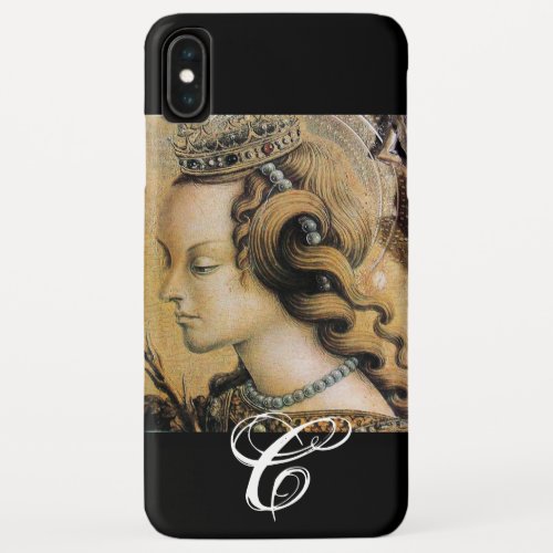 Saint Catherine of Alexandria Monogram iPhone XS Max Case