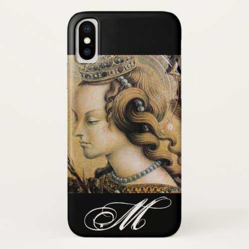 Saint Catherine of Alexandria Monogram iPhone X Case