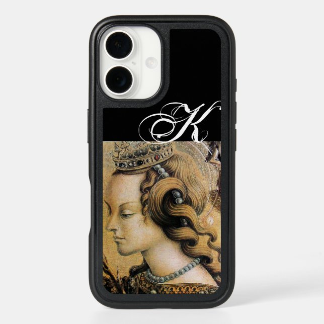 Saint Catherine of Alexandria Monogram  Otterbox iPhone Case (Back)