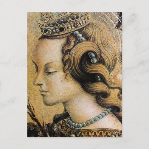 Saint Catherine of Alexandria Parchment Postcard