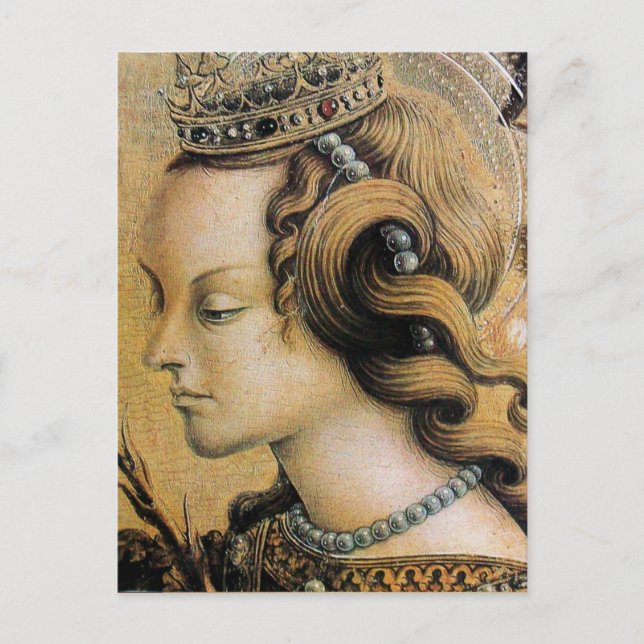 Saint Catherine of Alexandria Parchment Postcard (Front)