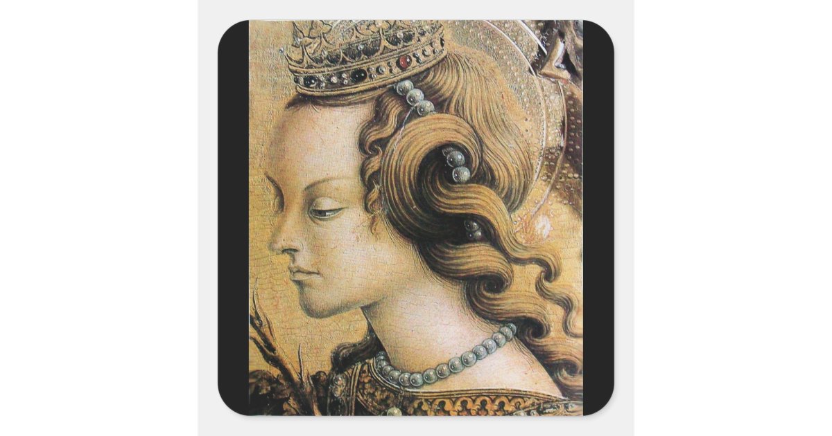 Saint Catherine of Alexandria Square Sticker | Zazzle