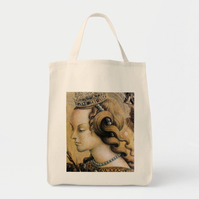 Saint Catherine of Alexandria Tote Bag (Front)