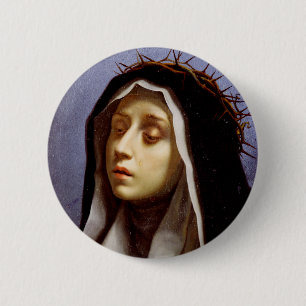 Saint Catherine of Siena Button