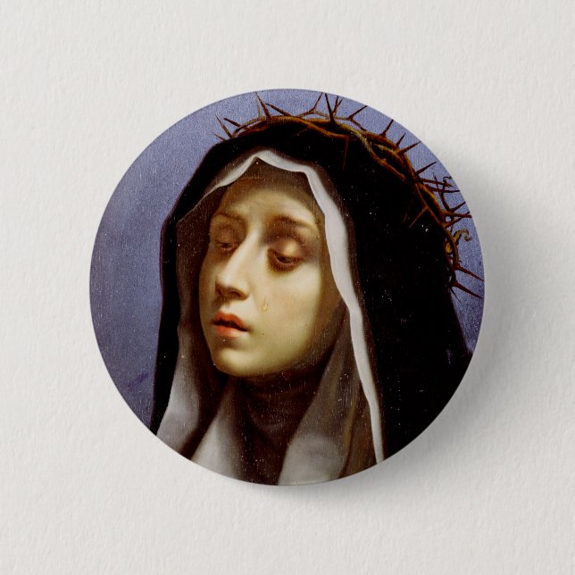Saint Catherine of Siena Button (Front)
