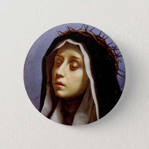 Saint Catherine of Siena Button