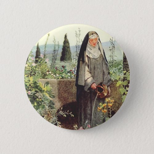 Saint Catherine of Siena Button