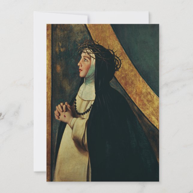 Saint Catherine of Siena by Juan Bautista Maino  Invitation (Front)