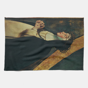 Saint Catherine of Siena by Juan Bautista Maino Kitchen Towel