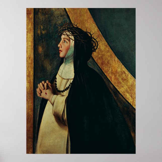 Saint Catherine of Siena by Juan Bautista Maino  Poster (Front)