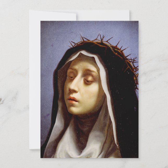 Saint Catherine of Siena Holiday Card (Front)