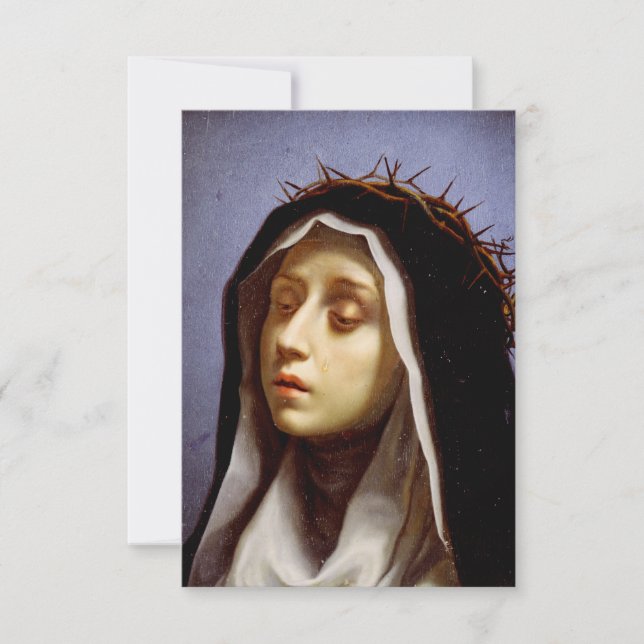 Saint Catherine of Siena Invitation (Front)