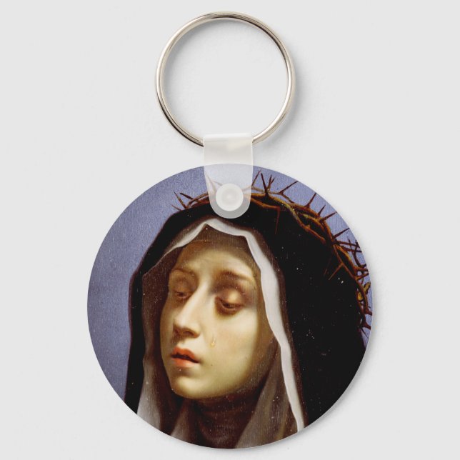 Saint Catherine of Siena Keychain (Front)
