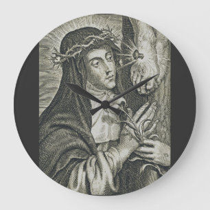 Saint Catherine of Siena Large Clock