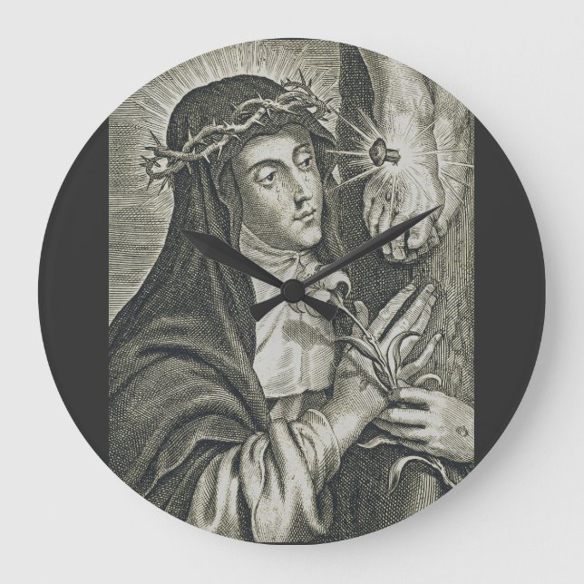 Saint Catherine of Siena Large Clock (Front)