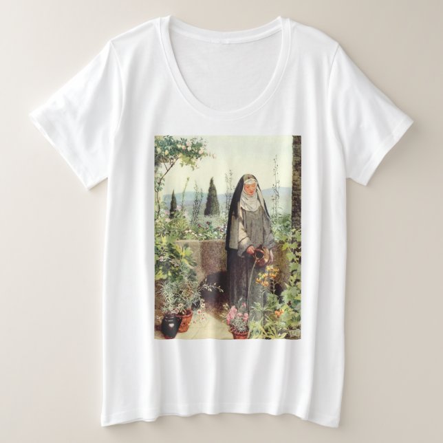Saint Catherine of Siena Plus Size T-Shirt (Design Front)