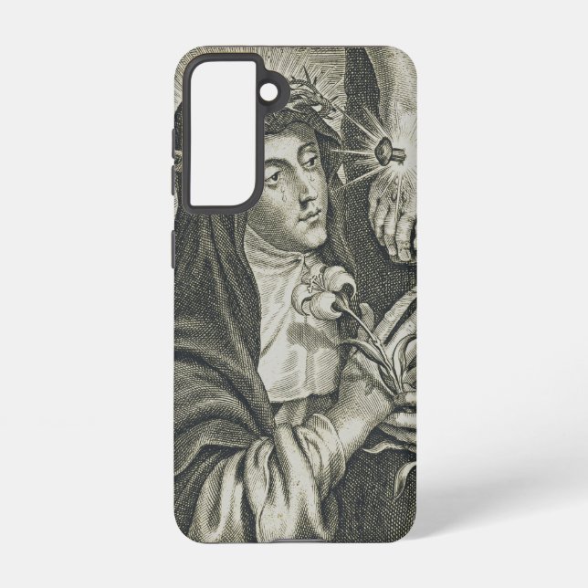 Saint Catherine of Siena Samsung Galaxy Case (Back)