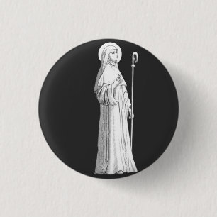 Saint Catherine of Siena Virgin Button