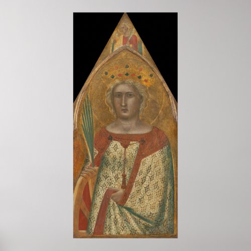 Saint Catherine Pietro Lorenzetti Fine Art Poster
