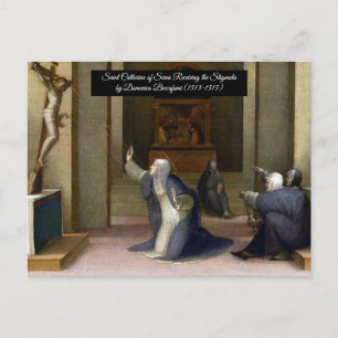 Saint Catherine Receiving the Stigmata  Postcard
