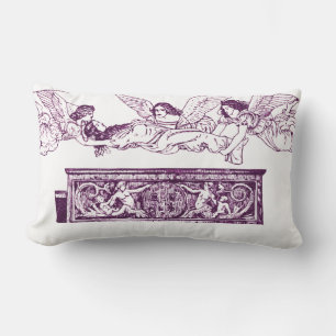Saint Catherine’s Body Carried by the Angels Lumbar Pillow