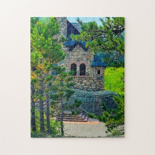 Saint Catherines Chapel on the Rock Allenspark CO Jigsaw Puzzle