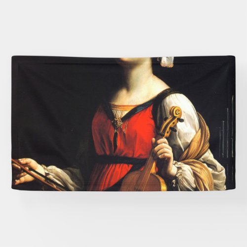Saint Cecilia 1606 By Guido Reni Banner