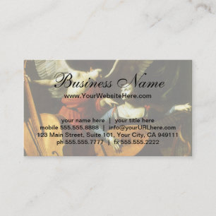 Saint Cecilia and the Angel by Carlo Saraceni Business Card