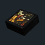 Saint Cecilia and the Angel by Carlo Saraceni Jewelry Box<br><div class="desc">Saint Cecilia and the Angel (c. 1610) by artist Carlo Saraceni (1579-1620) is a vintage Baroque fine art religious portrait painting. Saint Cecilia and a beautiful angel are playing music with musical instruments,  a cello and a lute.</div>