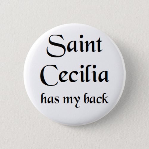saint cecilia button