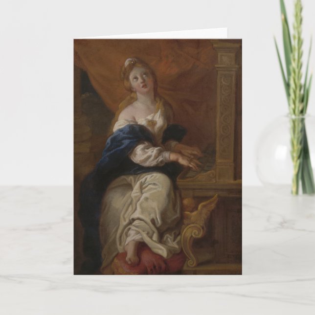 Saint Cecilia | c.1700 (Oil on Paper) Card (Front)