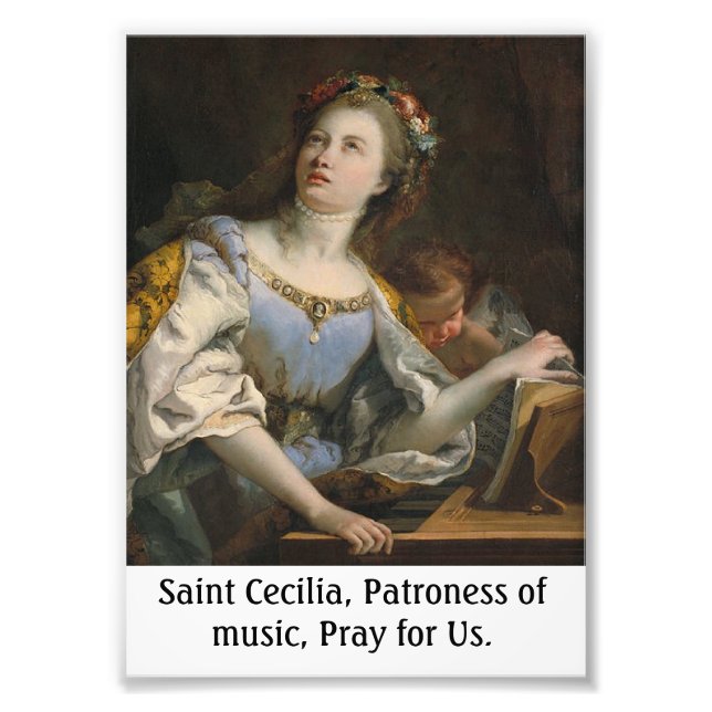 Saint Cecilia Customizable Poster (Front)