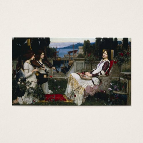 Saint Cecilia Sitting in the Garden Business Cards