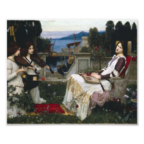 Saint Cecilia in the Garden Photo Print