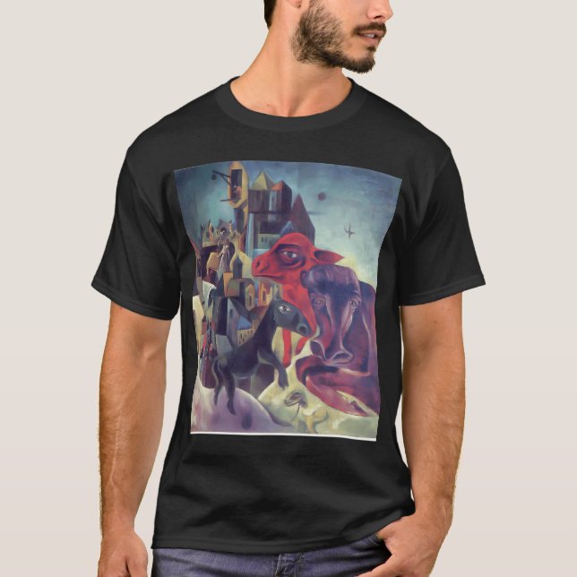 Saint Cecilia (Invisible piano) Max Ernst T-Shirt (Front)