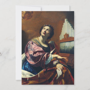 Saint Cecilia Premium "Heavenly Concert" Art Print Invitation