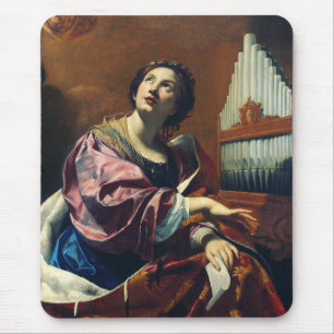 Saint Cecilia Premium "Heavenly Concert" Art Print Mouse Pad