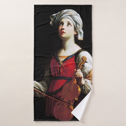 Saint Cecilia St Cecilia Guido Reni Bath Towel