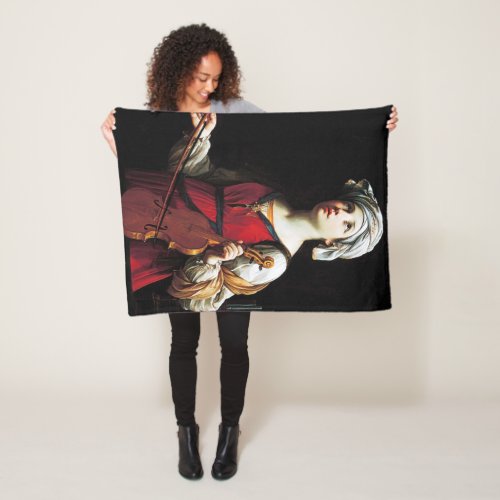 Saint Cecilia St Cecilia Guido Reni Fleece Blanket
